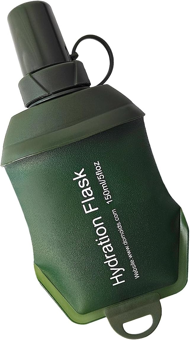 WILDREEDS 500ml Soft Flask, TPU Collapsible Soft Water Bottle for Hydration Pack, Running Vest, Folding Water Bottle for Hiking Cycling Climbing-1Pcs, White