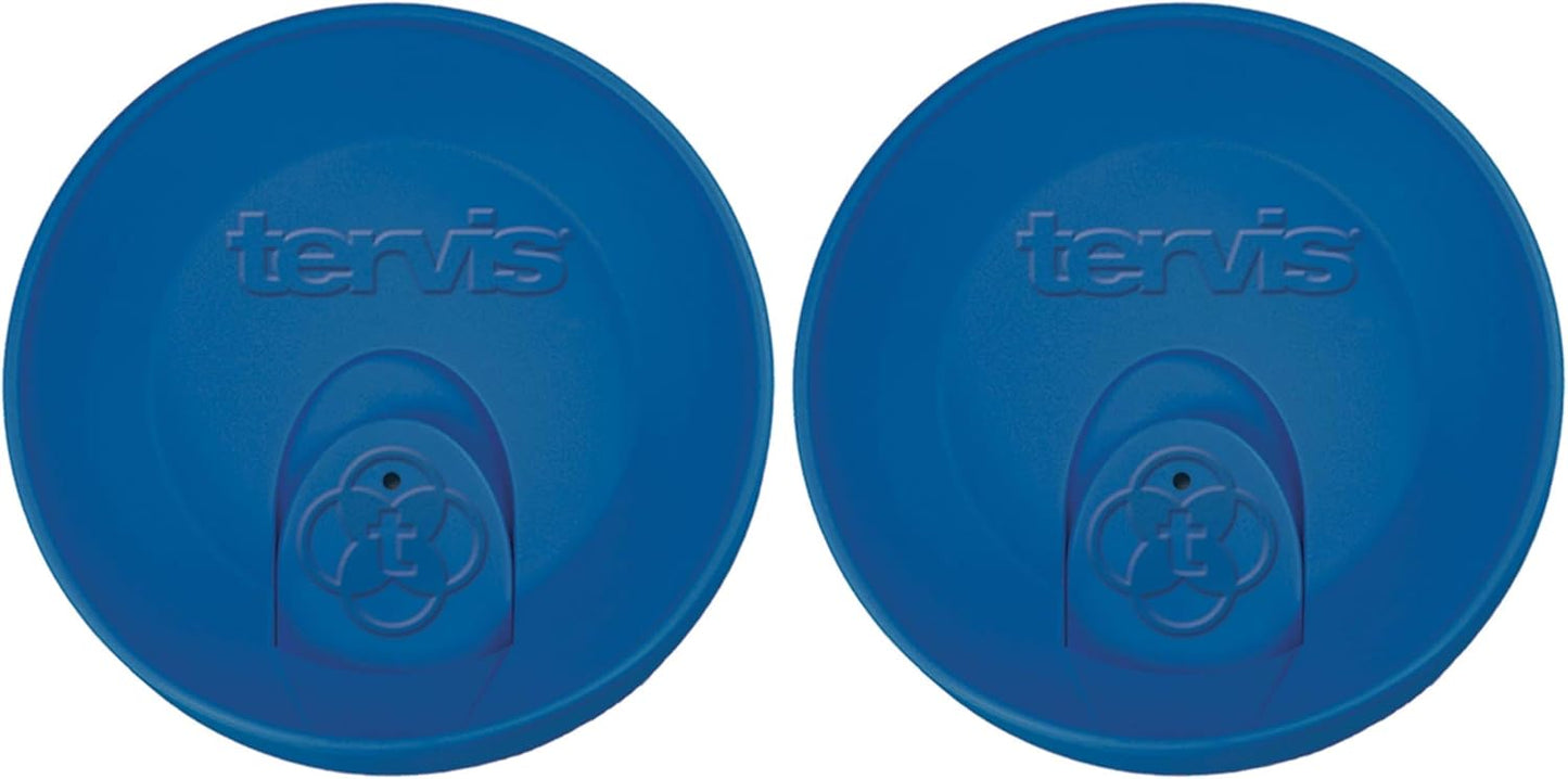 Tervis Travel Lid Made in USA Double Walled Insulated Tumbler Travel Cup Keeps Drinks Cold & Hot, Fits 16oz Tumblers, Navy