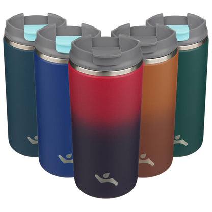 Konokyo Tumbler with Lid, 16 oz Travel Coffee Mug Double Wall Vacuum Stainless Steel Thermal Metal Cup Insulated Water Bottle,Navy Blue