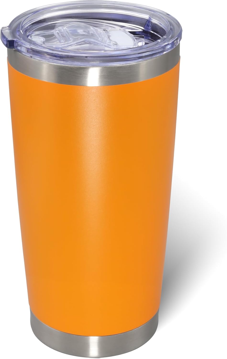AIANJI 20oz Tumbler Bulk Stainless Steel Tumblers with Lid Vacuum Insulated Double Wall Travel Coffee Mug Powder Coated Tumbler Cup for Hot and Cold Drinks(Stainless Steel, 1 pack)