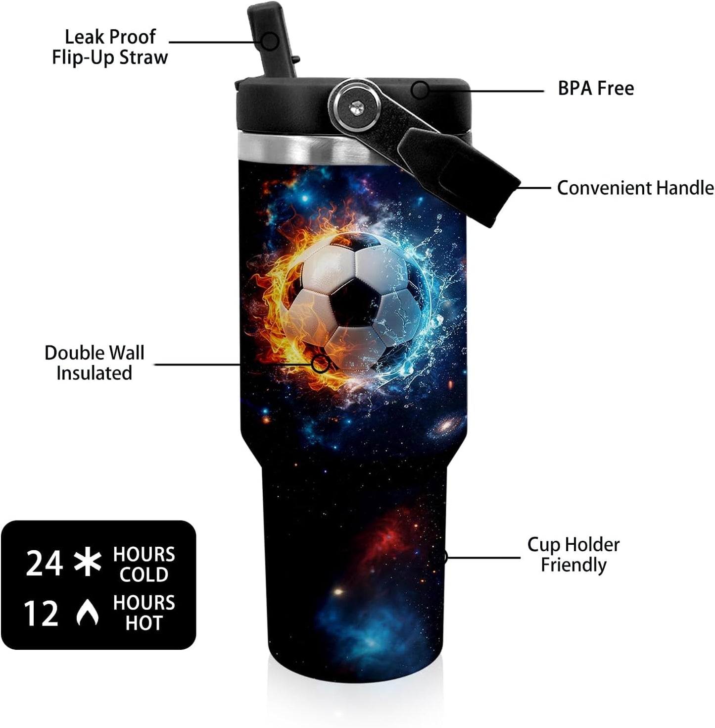 30 oz Tumbler with Handle Flip Straw Leak Proof - Pickleball Mug 30oz Tumbler Travel Coffee Mug with Handle - Birthday Gifts for Women Pickleball Lovers Players 30 Ounce Stainless Steel Cup