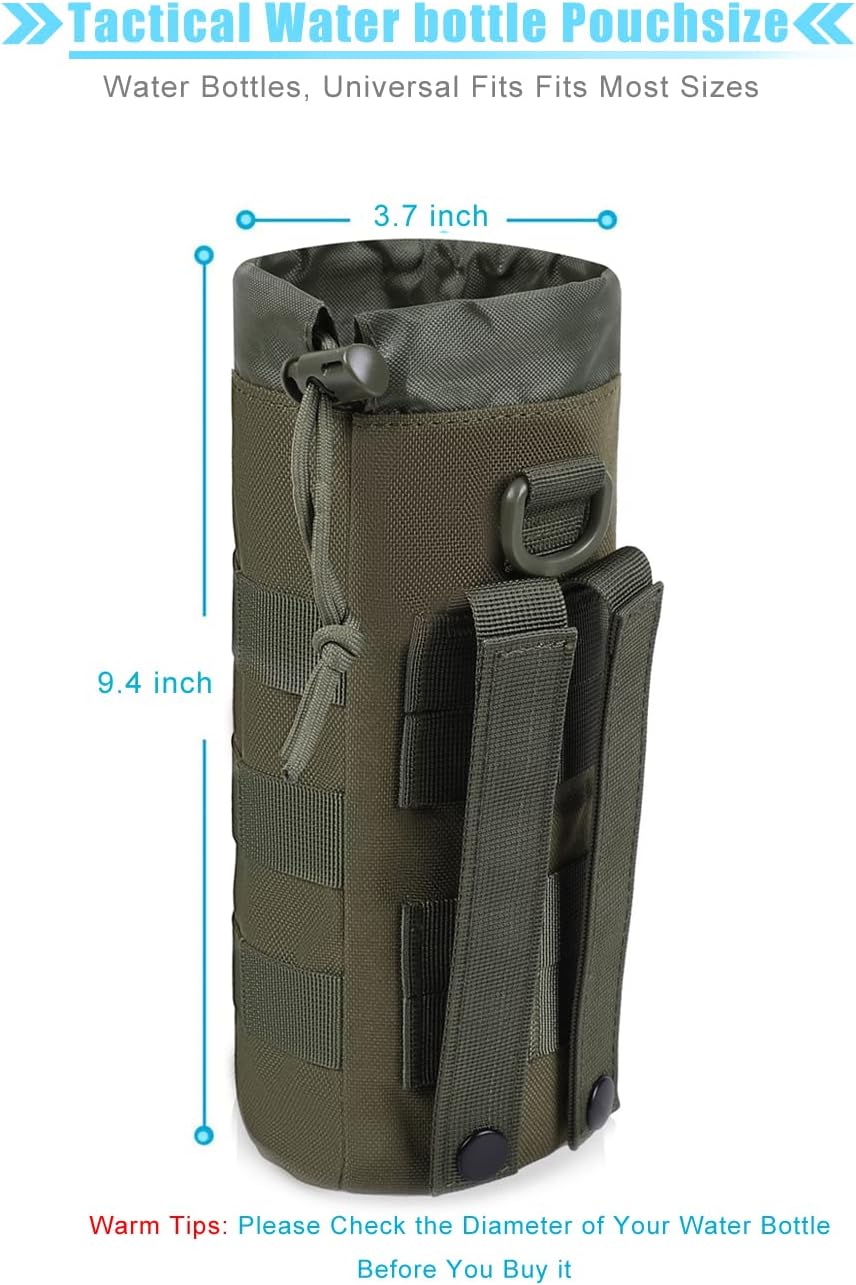 Molle Water Bottle Holder, Water Molle Attachments, Molle Water Bottle Pouch, Tactical Backpack Attachment Pouches