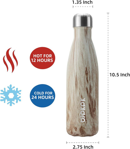 BJPKPK Insulated Water Bottle 12oz Small Stainless Steel Water Bottles Reusable Metal Thermal Keep Cold and Hot,Dreamy Purple - Colors B