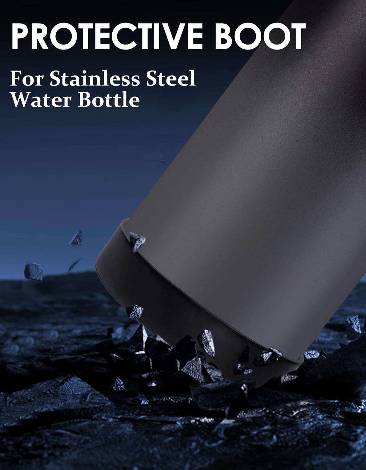 32/40/64OZ Insulated Water Bottle - Keep Cold 48H Hot 24H, Combo Straw/Spout Lids, Paracord Handle for Gym/Hiking, Carrier Bag +Strap, Cup Mat, BPA-Free Stainless Steel Flask Jug
