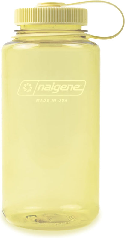Nalgene 32 oz Wide Mouth Water Bottle | BPA-Free, Durable & Leak Proof, Lightweight Bottle for Hiking & Gym, Work & Travel