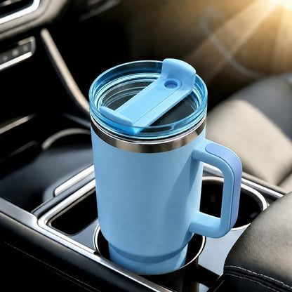 40 OZ Tumbler Lid Replacement Compatible for Stanley Quencher H2.0, 1 Pack BPA Free Clear Lid Replacement for Stanley Cup Accessories(Clear-White)