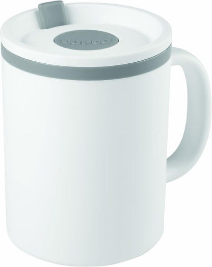 Copco Desk Mug 16 oz - Durable BPA-Free, Double-Wall Insulation for Hot & Cold Drinks, Microwave & Dishwasher Safe, Ideal for Office, Home, Travel - Spill-Resistant Reusable Mug (Teal)