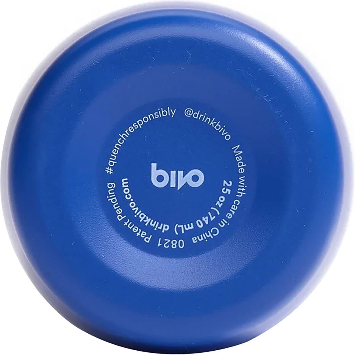 Bivo Duo 25oz Non Insulated Stainless Steel Bike Water Bottle - Lightweight for Cycling, Hiking, Sports - No Plastic Taste, Fits Most Cages, Dishwasher Safe - (Raw)