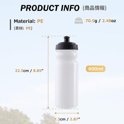 Azarxis TPU Soft Flask Collapsible Water Bottle Running Folding Gel Water Reservoir Handheld for Hydration Pack Hiking Cycling Climbing Jogging Marathon Trail Race