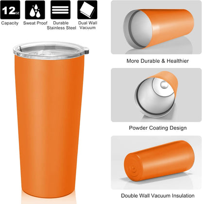 VEGOND 20oz Tumbler Bulk with Lid and Straw 1 Pack, Stainless Steel Vacuum Insulated Tumbler, Double Wall Coffee Cup Travel Mug, River Green