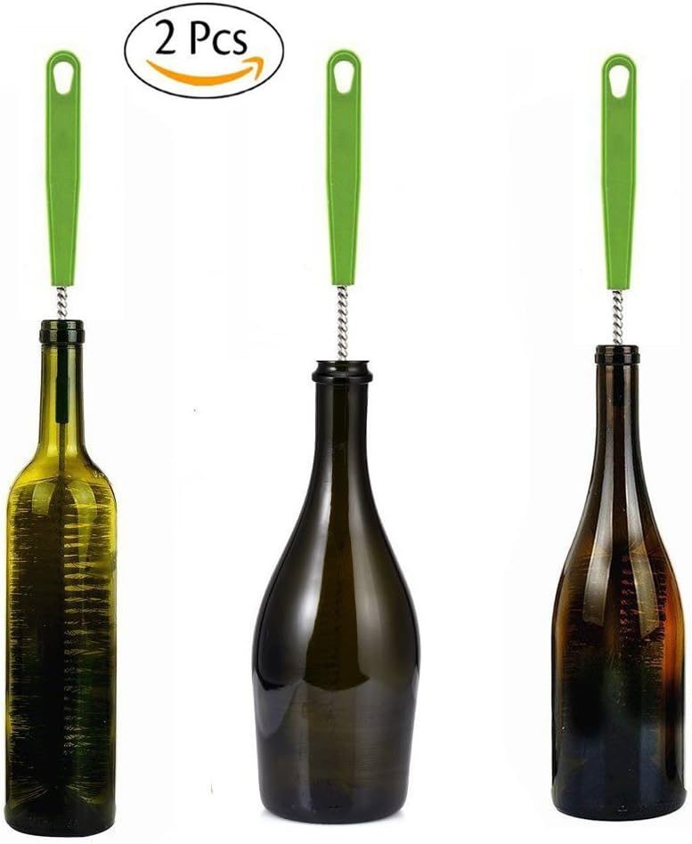 Long Bottle Brush, 17 in Bendable Cleaner Brushes for Cleaning Neck Beer Bottles, Wine, Baby Bottles, Water Bottles, Tumblers, Flask, Bird Feeder, Vase, Pipes and Brewing Supplies Black/1Pack