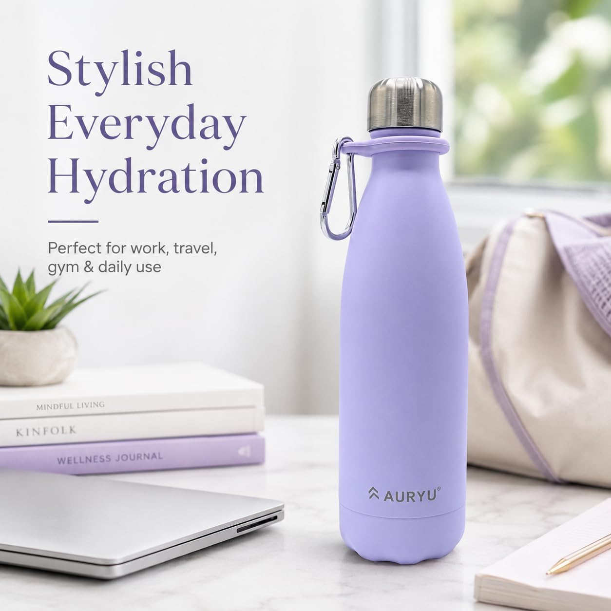 Best in Class Triple-Walled Insulated Stainless Steel Water Bottle, Keeps your Drinks Cold for up to 24 Hours and Hot for up to 12 Hours, Leak Proof, Make a Difference in the World, Black, 17oz