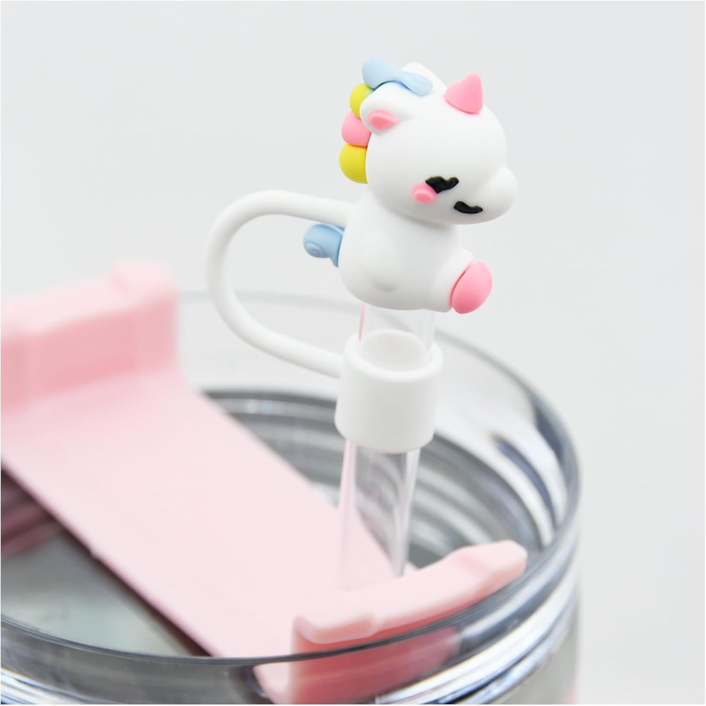 Straw Cover Cap for Stanley Cup,Silicone Straw Topper 10 mm 0.4 in Reusable Straw Tips Lids,Straw Tip Covers for Stanley Cups Accessories