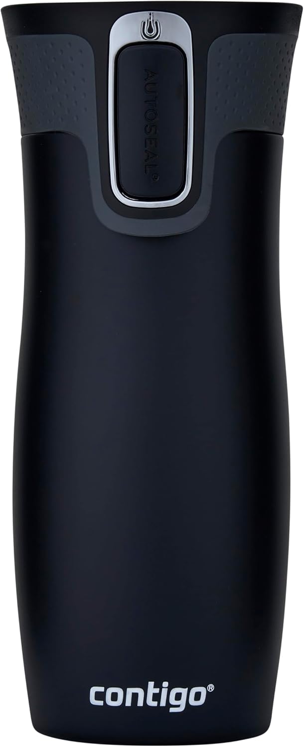 Contigo West Loop Autoseal Travel Mug, Stainless Steel Thermal Mug, Vacuum Flask, Leakproof Tumbler, Coffee Mug with BPA-Free Easy-Clean Lid