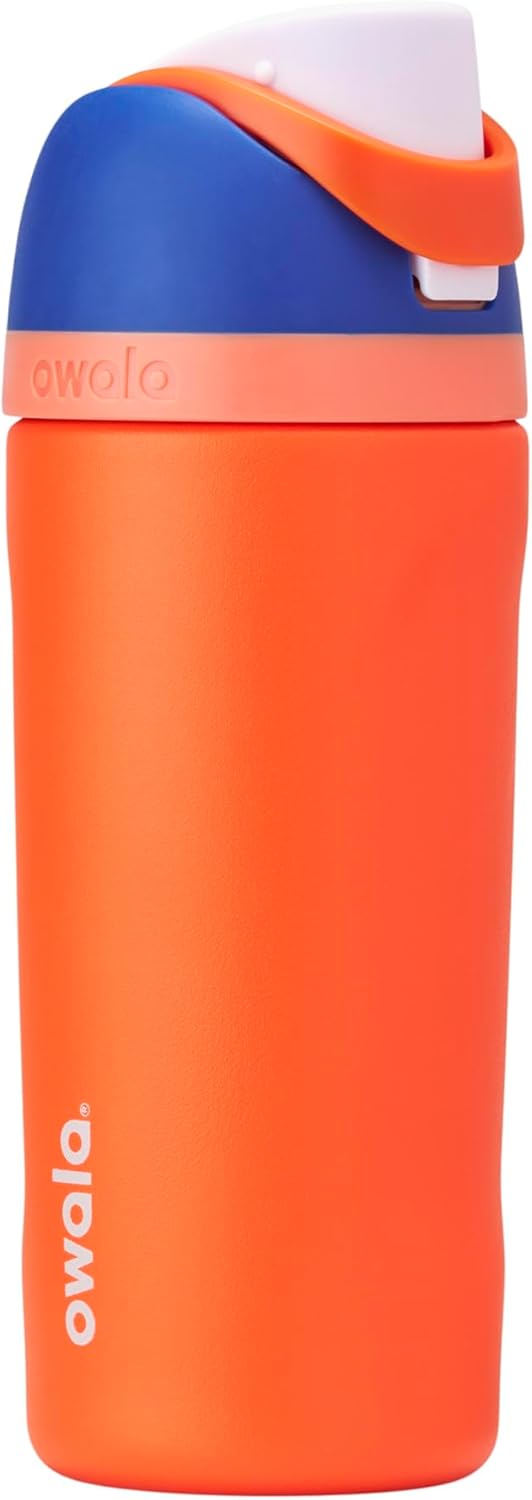 Owala FreeSip Insulated Stainless Steel Water Bottle with Straw, BPA-Free Sports Water Bottle, Great for Travel, 32 Oz, Denim