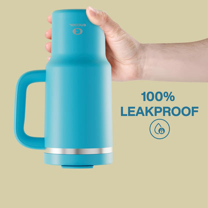 40 oz Tumbler with Handle and Straw: Stainless Steel Insulated Tumbler Keeps Cold for 24 Hours, Leakproof Travel Cup Fits in Cup Holder and BPA-Free, Cotton Candy