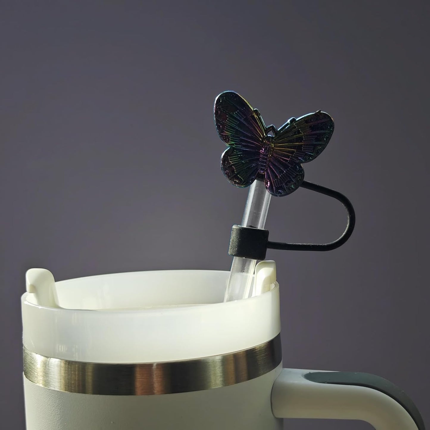 7pcs Cup Accessories for Stanley 30/40oz Tumbler, Handle Strap, Straw Cover, Silicone Boot, Letter Charm Stickers