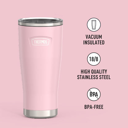 THERMOS ICON SERIES, Stainless Steel Tumbler with Slide Lock, 18 Ounce, Mystic Navy
