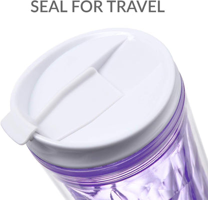 Cupture Crystal Click & Seal Shake Tumbler Cup for Hot or Cold Drinks - 22 oz (Black Diamond)