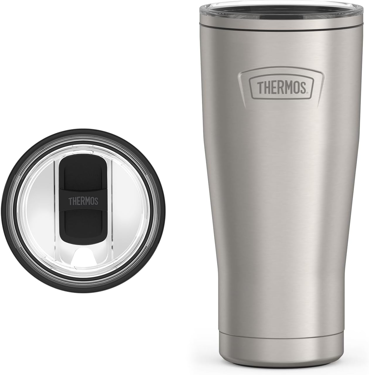 THERMOS ICON SERIES, Stainless Steel Tumbler with Slide Lock, 18 Ounce, Mystic Navy