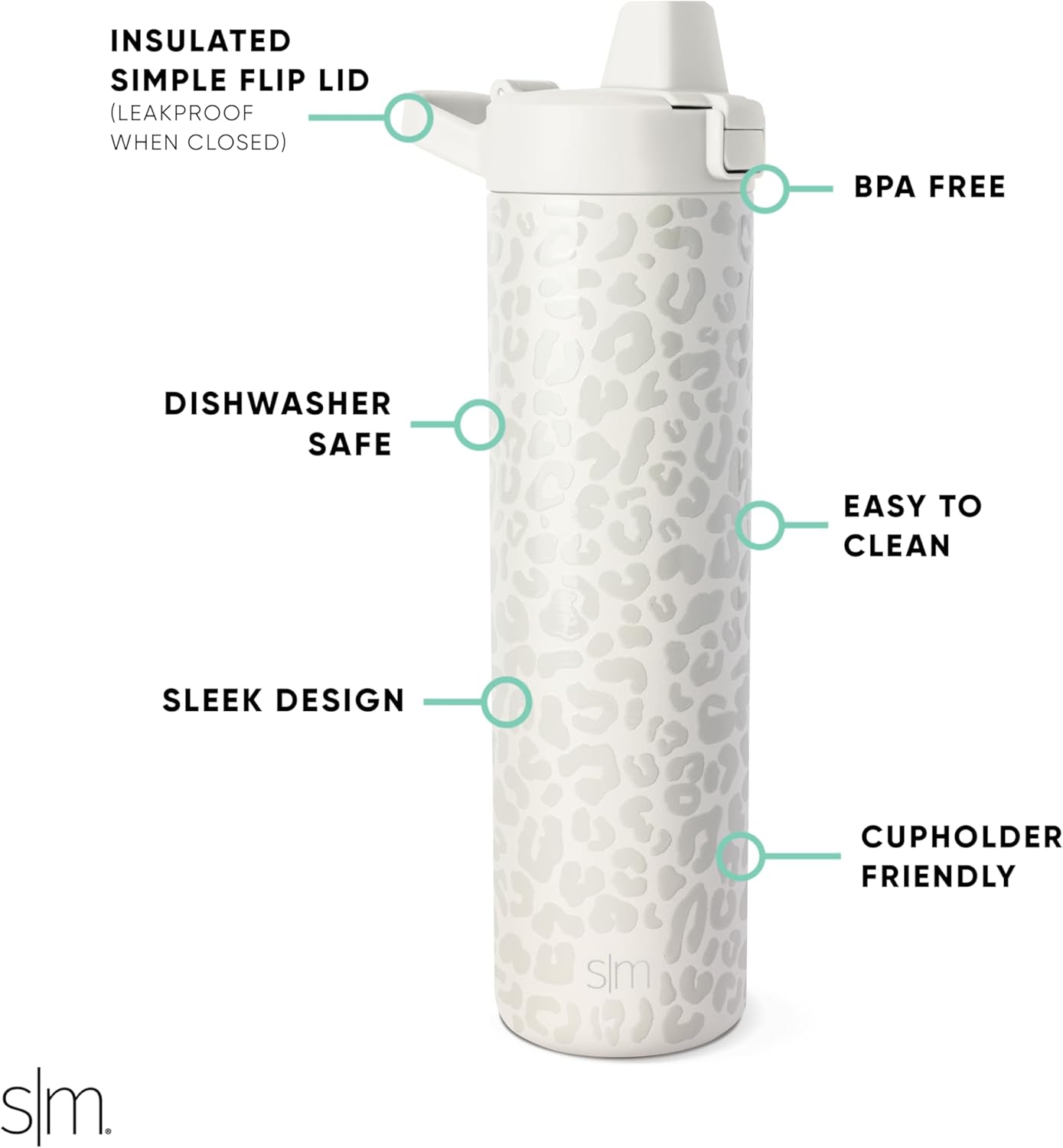 Simple Modern Filtered Water Bottle | Insulated Stainless-Steel Carbon Filter Travel Water Bottles | Reusable for Clean Drinking Water On The Go | 34oz, Sea Glass Sage
