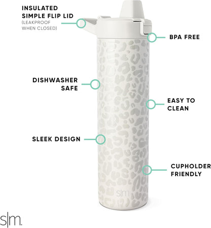 Simple Modern Filtered Water Bottle | Insulated Stainless-Steel Carbon Filter Travel Water Bottles | Reusable for Clean Drinking Water On The Go | 34oz, Sea Glass Sage