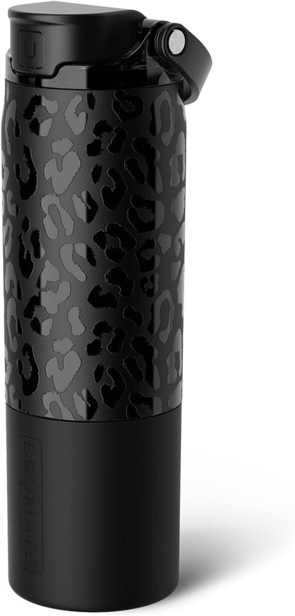 BrüMate Rise 25oz Water Bottle With 100% Leakproof Covered Silicone Straw | Insulated Stainless Steel Water Bottle | Cup-Holder Friendly | Fast Flow | Soft Sip Silicone Spout | BPA-Free (Rose Taupe)