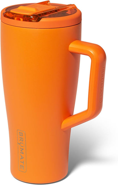 BrüMate Era Flip 30oz Tumbler with 100% Leakproof Covered Straw Lid | Hygienic Covered Straw | Insulated Stainless Steel Water Bottle with Handle | Cup Holder Friendly | BPA-Free (Sage)