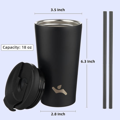 Konokyo 30 OZ Insulated Tumbler with Lid and 2 Straws Stainless Steel Water Bottle Vacuum Travel Mug Coffee Cup,Pastel Sunset
