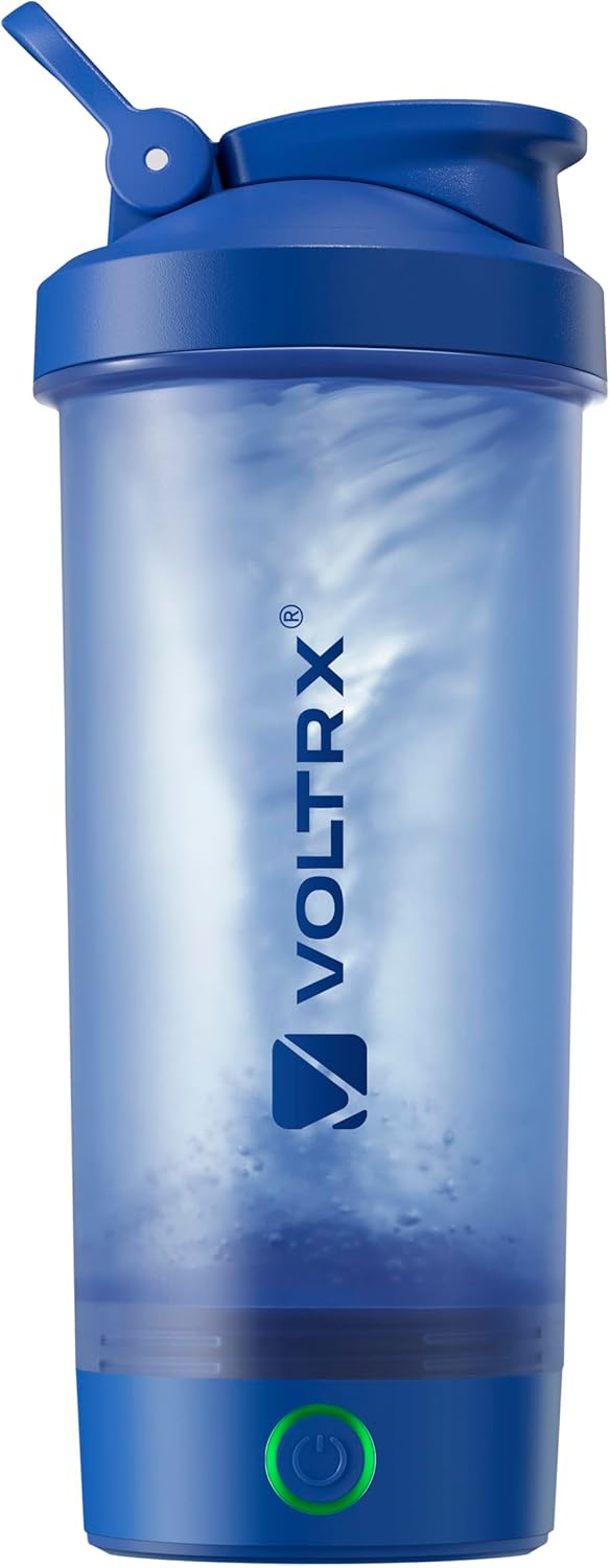 VOLTRX Protein Shaker Bottle, Merger USB C Rechargeable Electric Protein Shake Mixer, Shaker Cups for Protein Shakes and Meal Replacement Shakes, BPA Free, 24oz