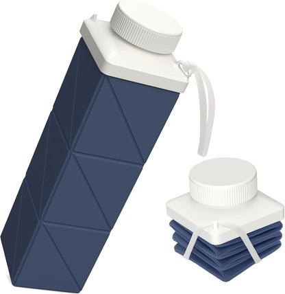 BEAUTAIL Collapsible Water Bottles 24.3oz, Foldable Travel Water Bottle, Portable & Lightweight, Leakproof & Reusable for Traveling Camping Hiking Yoga Sports Outdoor School Office