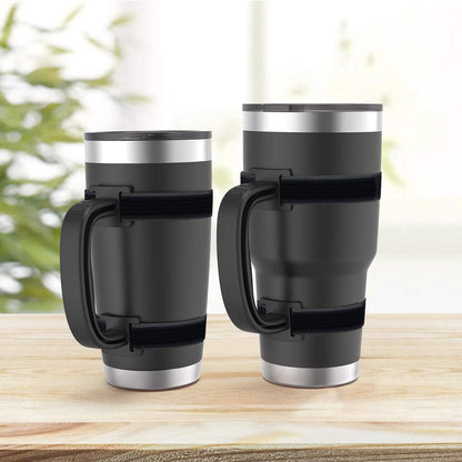 New Upgrade Anti-Slip Adjustable Tumbler Handle Fit for 20 Oz to 40 Oz All Brands Tumbler Cup of YETI, RTIC, Ozark Trail, Tervis, Corkcicle, Slm, Reduce Cold, Artic, Atlin, Bubba and SIC Etc