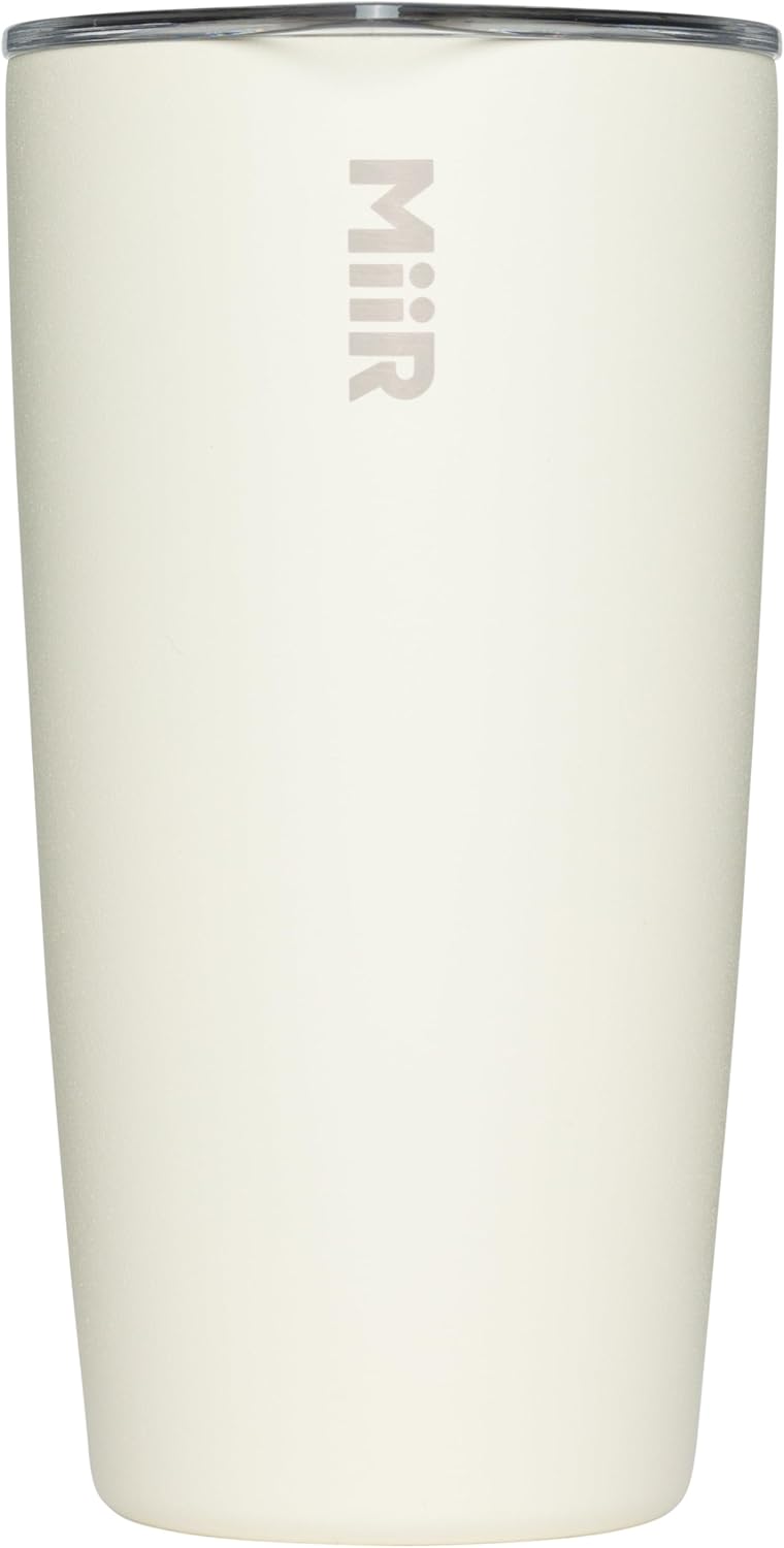 MiiR Tumbler, 12oz Insulated Stainless Steel with Press Fit Slide Lid – Splash Proof Design, Holds Hot & Cold Beverages, Stylish & Functional Cup Holder Compatible