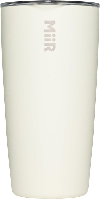 MiiR Tumbler, 12oz Insulated Stainless Steel with Press Fit Slide Lid – Splash Proof Design, Holds Hot & Cold Beverages, Stylish & Functional Cup Holder Compatible