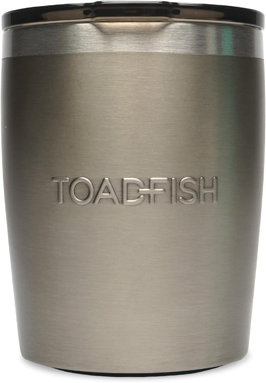 Toadfish Non-tipping 10oz Double Wall Insulated Stainless Steel Rocks Tumbler w/ East Slide Lid - Graphite
