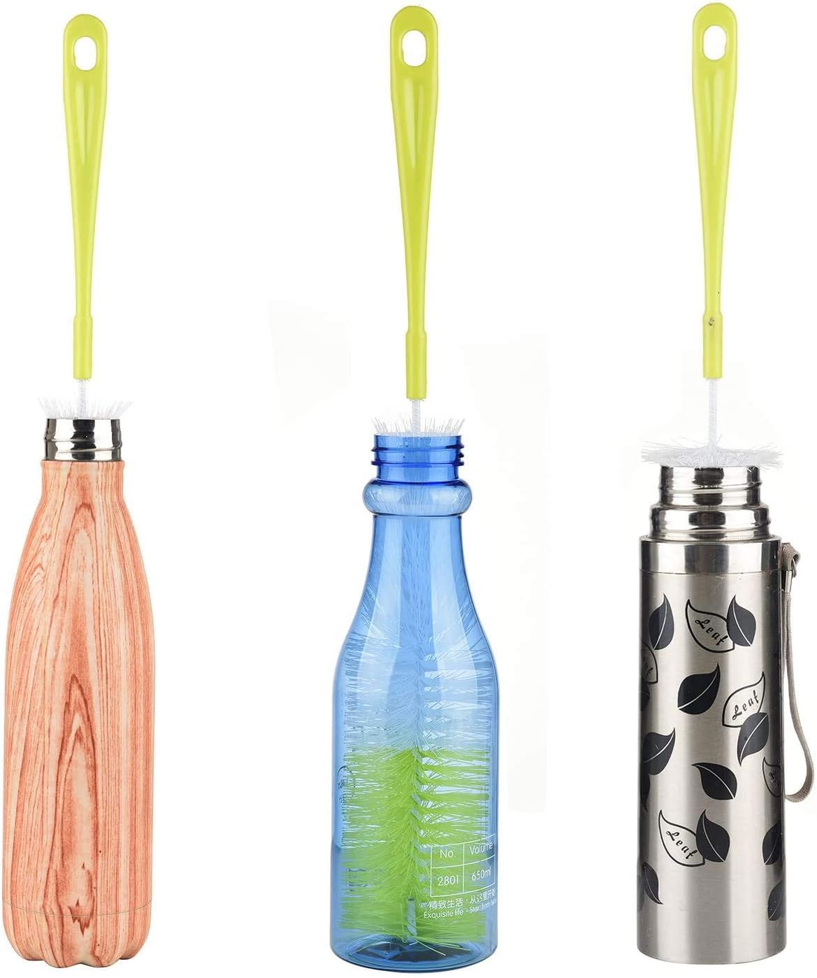 ALINK 16 inch Long Bottle Brush Cleaner for Washing Wine/Beer/Sport Well/Thermos/Glass, Hummingbird Feeder and Long Narrow Neck Sport Bottles