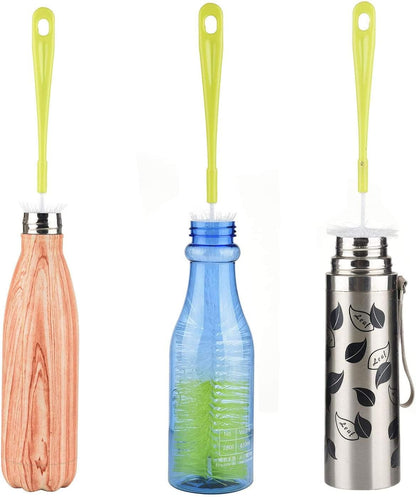ALINK 16 inch Long Bottle Brush Cleaner for Washing Wine/Beer/Sport Well/Thermos/Glass, Hummingbird Feeder and Long Narrow Neck Sport Bottles