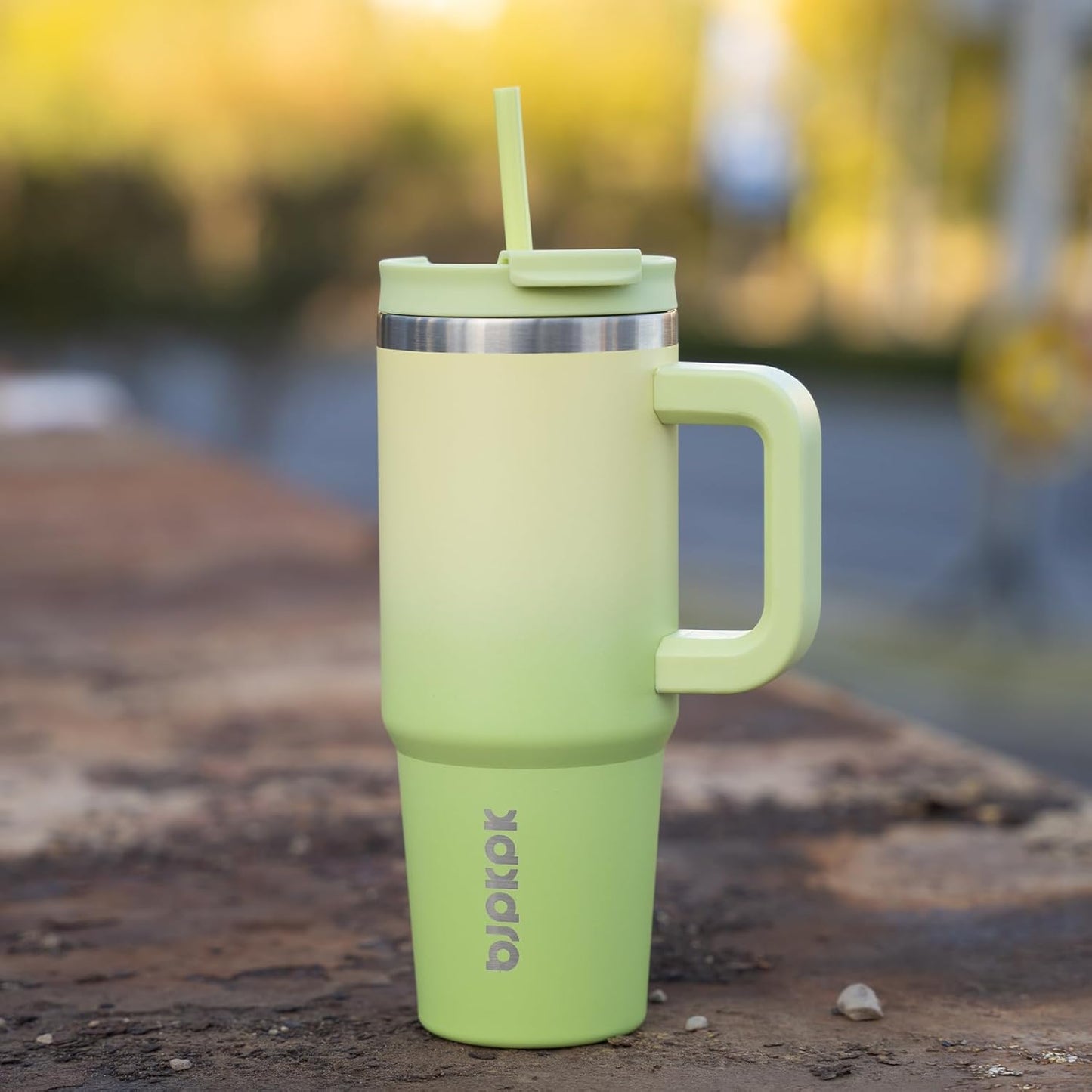 BJPKPK 30oz Stainless Steel Insulated Tumbler With Handle And Lid Straw Travel Coffee Mug Thermal Cup,Black