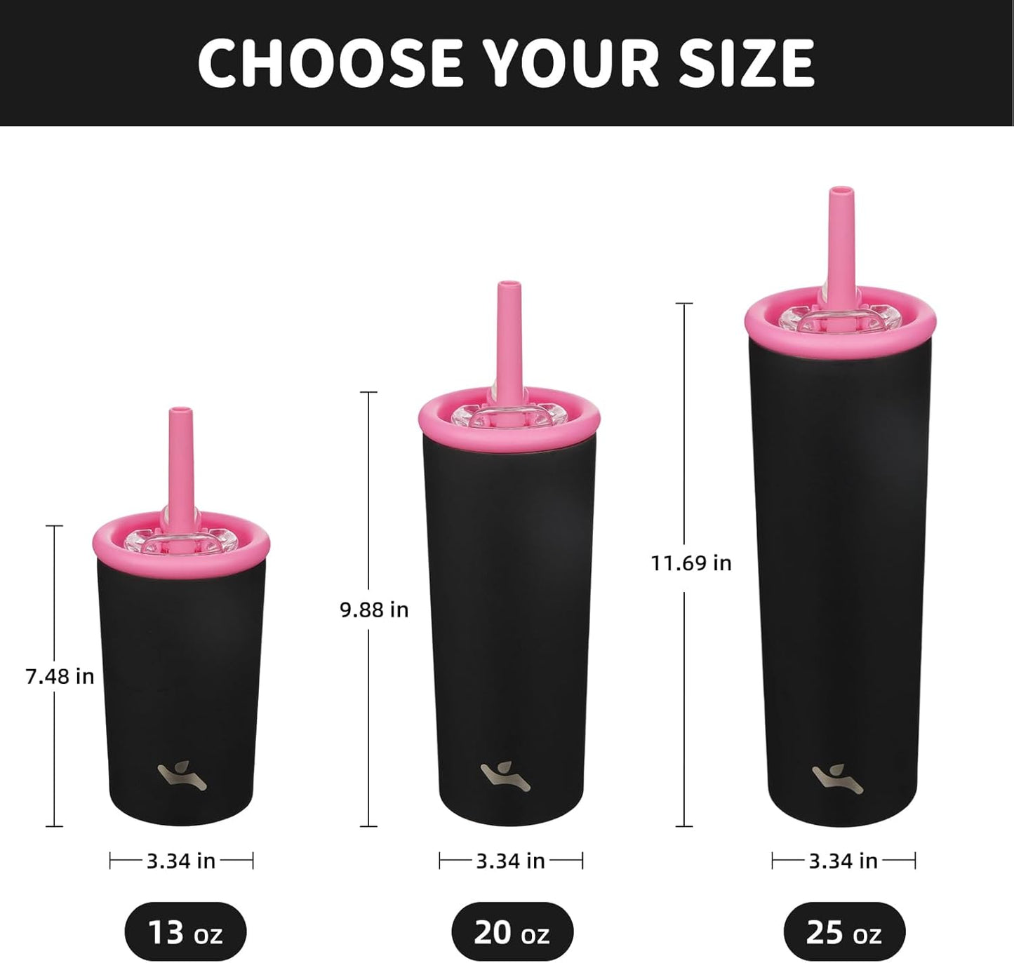 Konokyo 25oz Insulated Tumbler with Lid and Straw, Reusable Iced Coffee Cup with Lid, Travel Coffee Mug, BPA-Free, Leak-Proof and Durable, Oasis