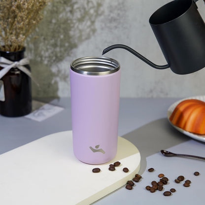 Konokyo Tumbler with Lid, 16 oz Travel Coffee Mug Double Wall Vacuum Stainless Steel Thermal Metal Cup Insulated Water Bottle,Navy Blue
