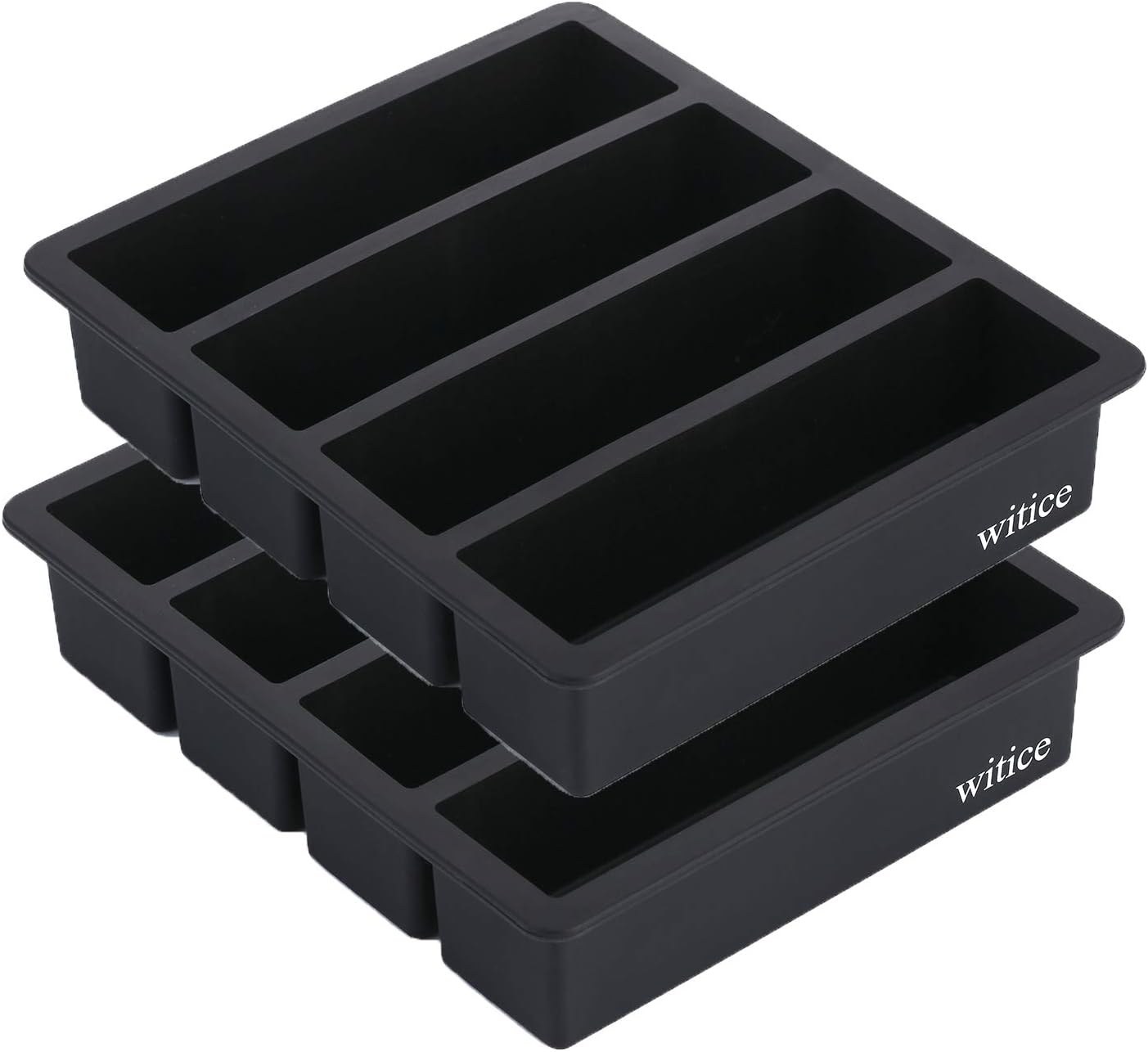 Silicone Ice Cube Trays Large for Whisky(2-Pack) - Butter Mold,With Easy Release Ice Cubes for Whiskey and For Cocktail,Food Grade