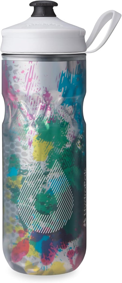 HydraPak | Polar Bottle - Polar Sport Insulated Water Bottle - BPA-Free, Sport & Bike Squeeze Bottle with Handle (Pulse Blue, 700ml / 24oz)