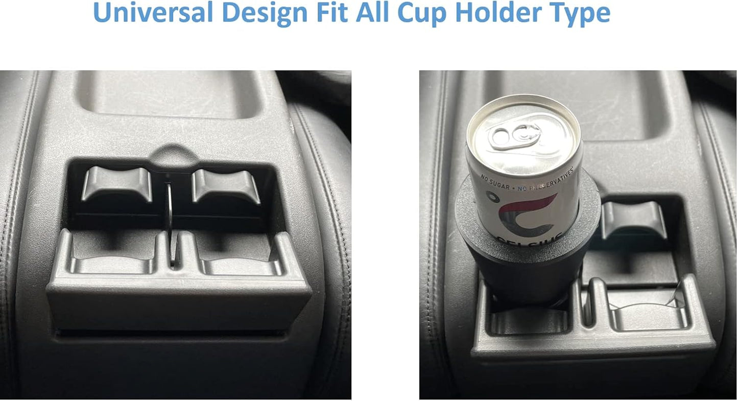 Slim Can Universal Cup Holder Adapter Slim Cup 8.4 oz / 12 oz can Holder Expander Car Cup Holder Fits Red Bull Celsius Energy Drink Michelob White Claw Truly Black (Single Holder)