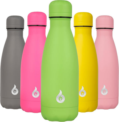 BJPKPK Insulated Water Bottle 12oz Small Stainless Steel Water Bottles Reusable Metal Thermal Keep Cold and Hot,Dreamy Purple - Colors A