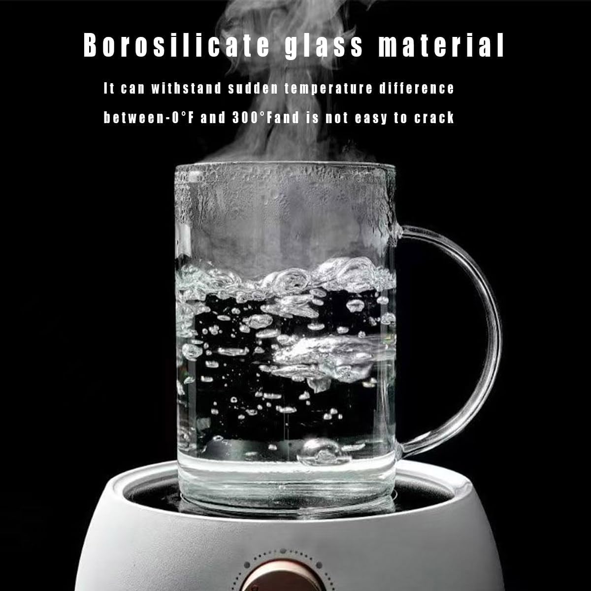 Glass Water Cup with Handle - 32 oz, Clear Mug with Lid and Straw，Thick Transparent Mug for Coffee, Milk, Juice,Perfect for Office and Live at Home Use
