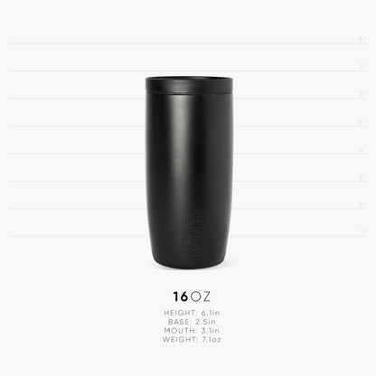 Simple Modern Halloween Signature Voyager | 16oz Travel Coffee Mug Tumbler with 360° Lid | Gifts for Women Men | Ceramic-Lined Insulated Stainless Steel Cold Brew Iced Coffee Cup | Spooky Mix