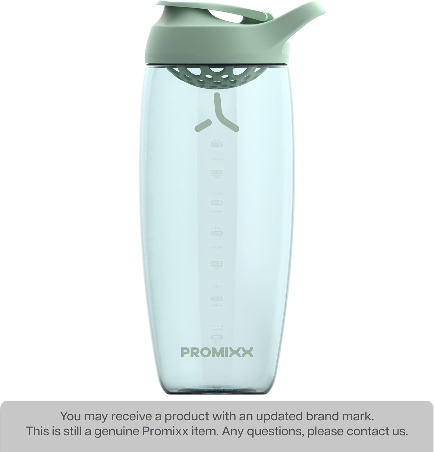 Promixx Pursuit Protein Shaker Bottle (24 oz) – Silent No-Ball Mixer, Leak-Proof Lid, BPA/BPS & Phthalate-Free ECOZEN – Easy-Clean Shaker Cup for Protein Shakes, Pre & Post-Workout Smoothies