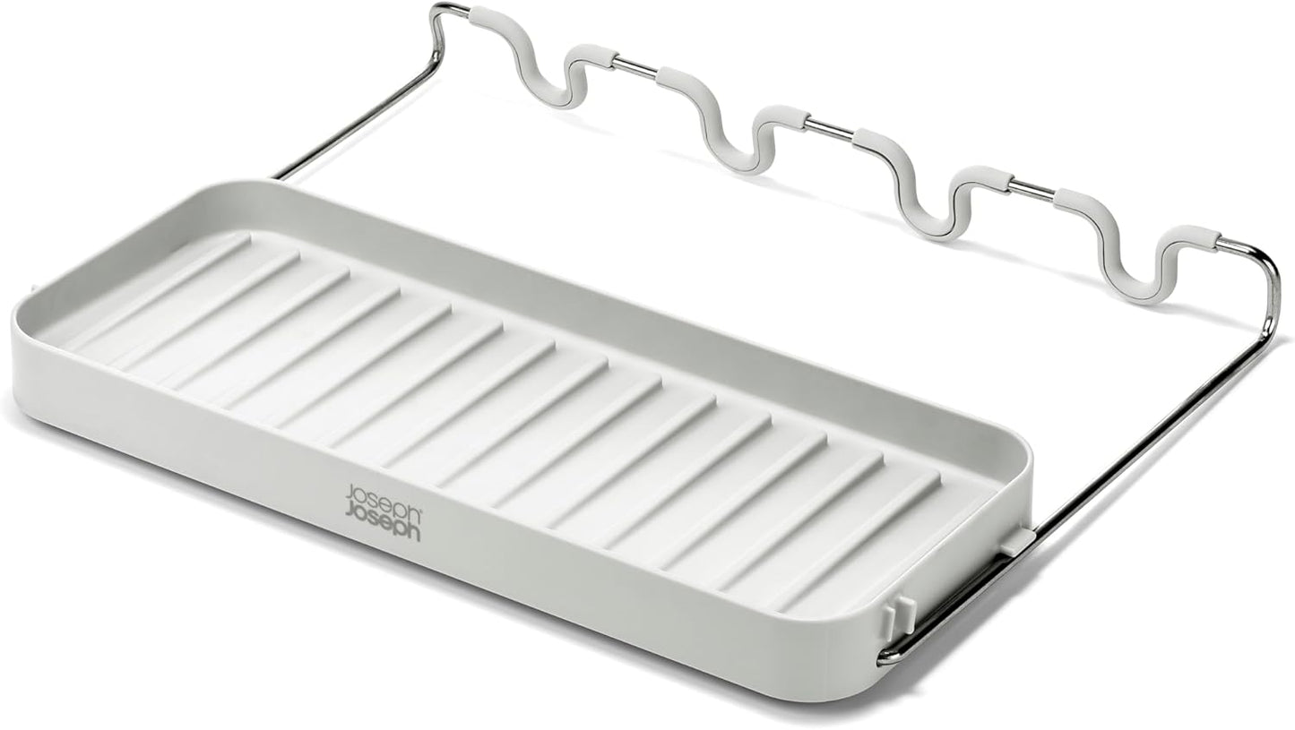 Joseph Joseph DrySmart Folding Water Bottle Drying Rack, Space-Saving Draining Board Organizer, Made from Recycled Plastic