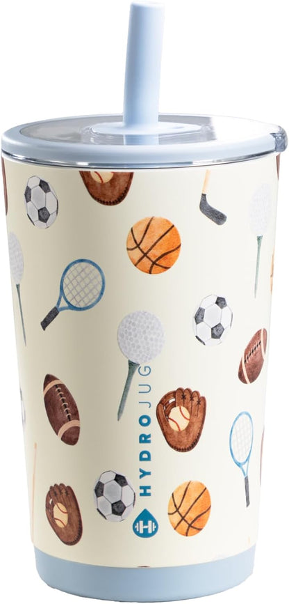 HydroJug Everyday Tumbler 20 oz – Ceramic-Lined Insulated Tumbler with Straw and Soft-Touch Lid, Cup Holder Friendly, Double-Wall Vacuum Insulation, Reusable Travel Cup – Rodeo