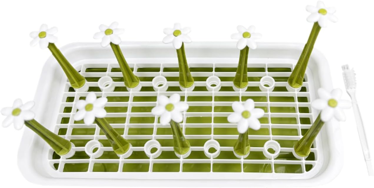 Removable Large Water Bottle Drying Rack, Vertical Bottle Drying Rack Kitchen Counter for Drinking Glass, Insulated Mugs, Baby Bottles, Sports Bottles, Plastic Bag, Wine Glass, Tumblers, Water Cups